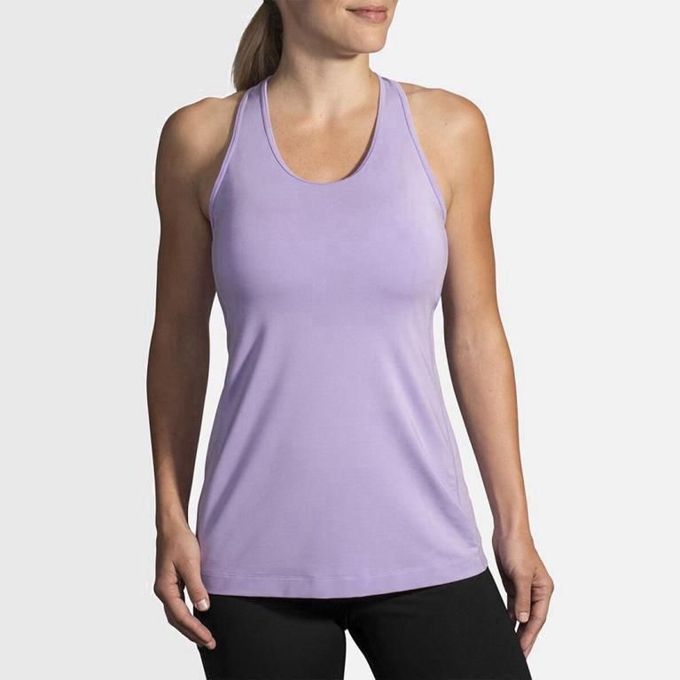 Brooks Pick-Up Running Tank Dame Nettbutikk - Rosa - Norge (LOA641072)